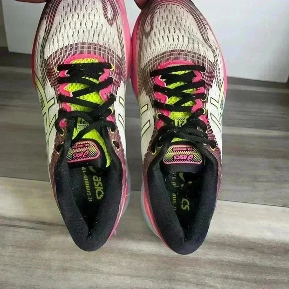 ASICS Gel Nimbus 21 Flyte Foam Shoes Womens 7.5 Cute comfy Running gym workout - Picture 7 of 9